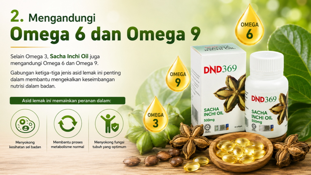 7 Khasiat Sacha Inchi Oil Yang Ramai Tak Tahu mengandungi omega 6 & 9