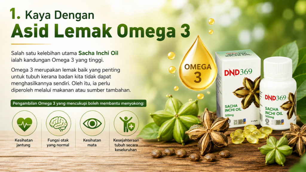 7 Khasiat Sacha Inchi Oil Yang Ramai Tak Tahu kaya asid lemak